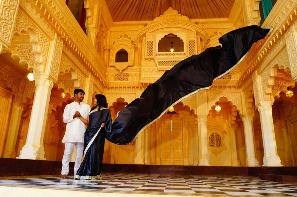 infinity-saree-wedding-photoshoot-rentrobe-bangalore